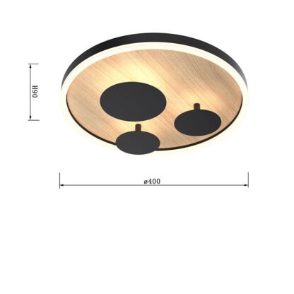 Masse der REIMS LED-Deckenlampe Ø 40 cm von WOFI